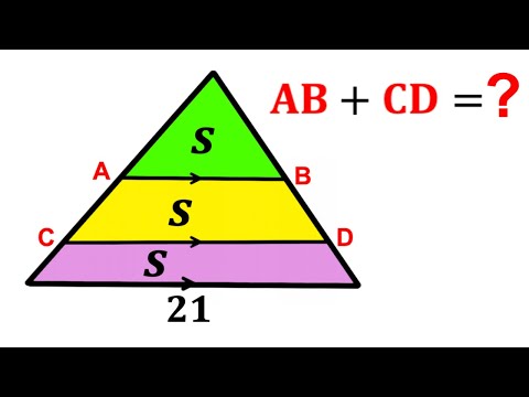 Can you Find the value of AB+CD? | (Triangles) | #math #maths | #geometry