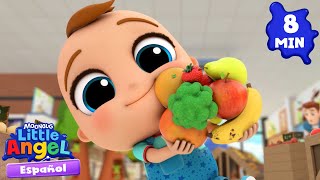 Vamos al Supermercado con Bebé Juan 🍪🍓Canciones Infantiles con Bebé Juan🎵| Little Angel Español