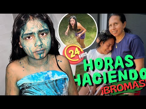 24HRAS haciéndole bromas a mi familia😱😂 (Stefania lloró) // jonfer y Valentina