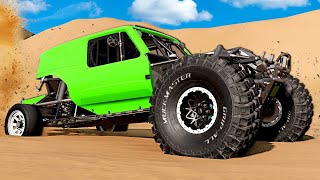 WEIRD CARS IN SAND DUNES! (BeamNG)