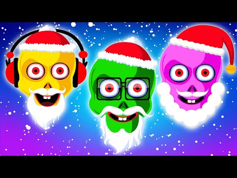 🎅🏻 Skeleton Santa Face + More Christmas Songs And Videos For Kids