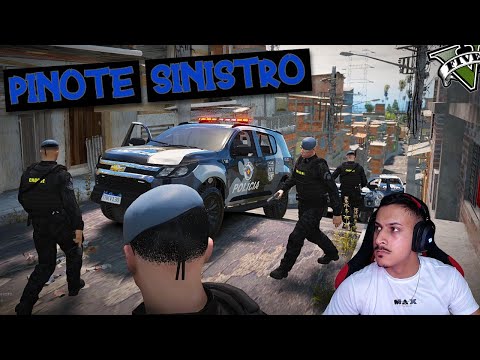 FUGA ALUCINADA INDIVÍDUO ARMADO FOI PRA FAVELA - GTA RP