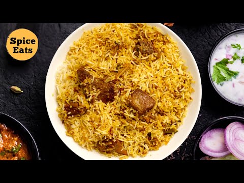 SIMPLE HYDERABADI MUTTON BIRYANI RECIPE | HYDERABADI MUTTON BIRYANI RECIPE FOR BEGINNERS