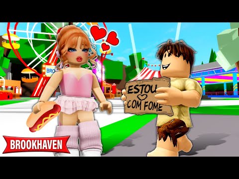 A DONA DO PARQUE SE APAIXONOU PELO POBRE | Historinhas Brookhaven Roblox