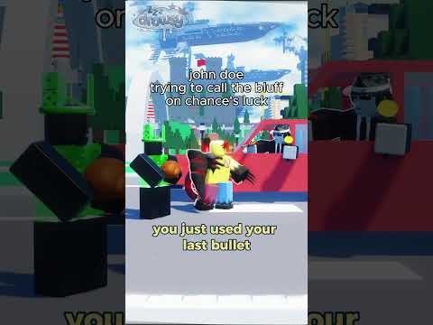 John Doe trying to call the bluff on Chance's luck #roblox #robloxshorts #moonanimator #robloxmemes
