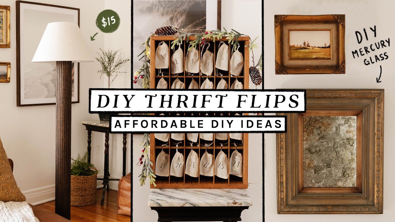 Diy thrift flip home decor + furniture budget friendly home decor hacks! Lone Fox