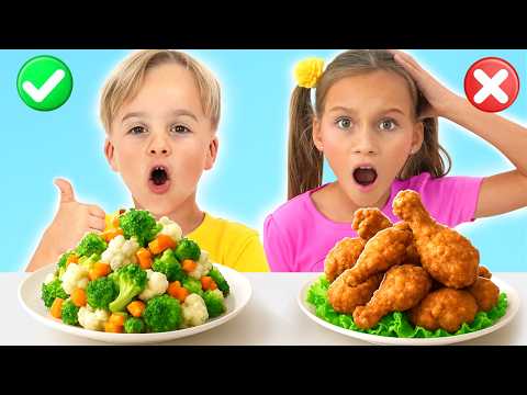 يتعلم الأطفال أهمية الغذاء الصحي - فيديو تعليمي للأطفال