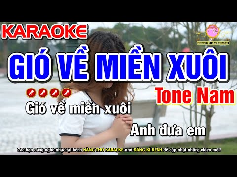 Gió Về Miền Xuôi Karaoke Nhạc Sống Tone Nam | Liên Khúc Trữ Tình Tone Nam Hay – Nàng Thơ Karaoke
