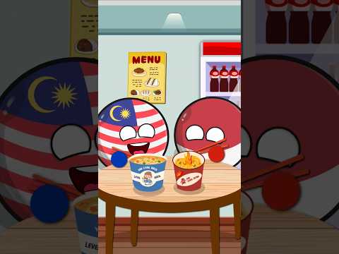 Mie Level Indonesia Vs Malaysia #countryballs #funny #dramalucu #tebaktebakan #animasi