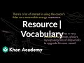 Understanding Resources and Resourcefulness