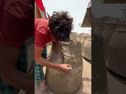 Inside the Process: Making a Tandoor from Clay #reels #fyp #tranding #shortsyoutube