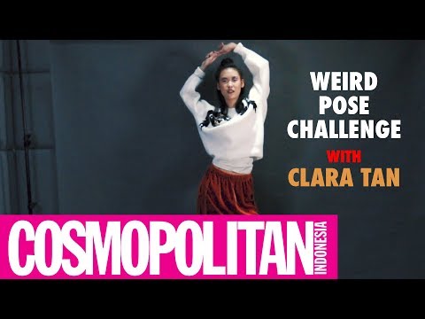 Clara Tan Menjawab Tantangan Berpose Aneh