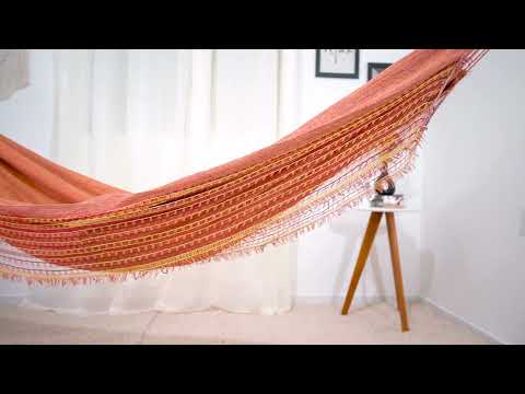 Rede de Dormir Jeans Life Laranja