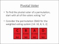 Pivotal Voters and Permutations