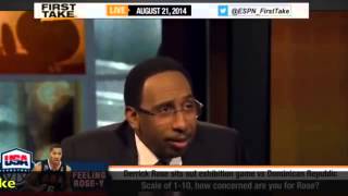 First Take   Your Level Of Concern For Derrick Rose !
