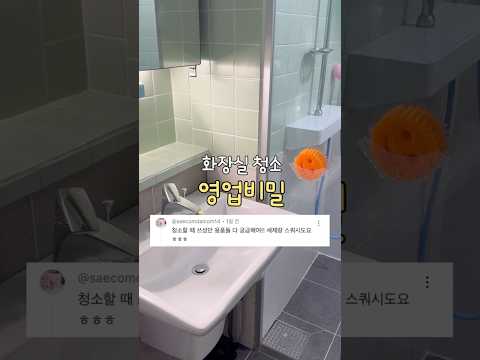 화장실 청소 영업비밀 🧙🏻‍♀️