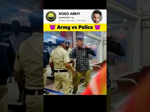 indian army vs police 😈 || Indian 💪#army #airforce #motivation #defence #navy #shortsvideo #shorts
