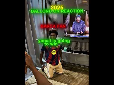 Real Madrid vs Barcelona Fan Ballon d'Or Reaction 😂🔥 #shorts #edit #football #footballedits #soccer