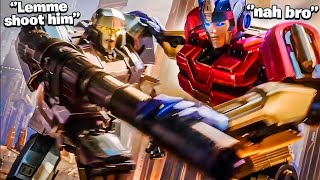 How OPTIMUS PRIME and MEGATRON Started a WAR ON CYBERTRON!