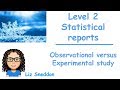 Experimental vs Observational Studies