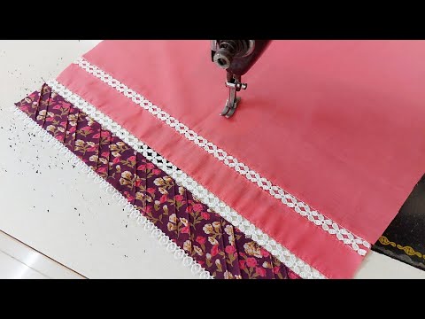 बनाने में आसान है ये सबसे Unique Trouser डिज़ाइन | Trouser Design with Fabric Patti