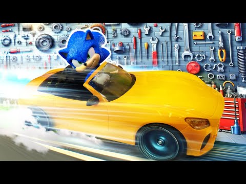 La voiture à grande vitesse de Sonic 🚗💨 Jeux de réparation des voitures pour garçons