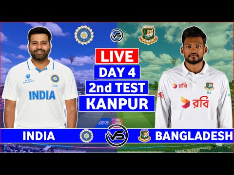 India vs Bangladesh 2nd Test Day 4 Live | IND vs BAN 2nd Test Live Scores & Commentary