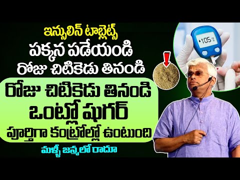 రోజు చిటికెడు తినండి ఒంట్లో షుగర్ పూర్తిగా కంట్రోల్లో ఉంటుంది | Sugar Control Tips |  Dr Khadar Vali