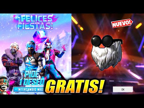 🔥 RECLAMA BARBA DEL VIEJO EVENTO de FREE FIRE LATAM NAVIDAD 2024 CUBO MAGICO GRATIS NOVEDADES FF!