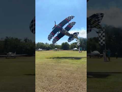Cutting the ribbons! #stunt #aviation #youtubeshorts