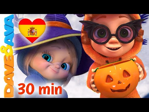 🍬¿Quién Agarró los Caramelos? y Más Canciónes de Halloween | Dave and Ava en Español 🍬