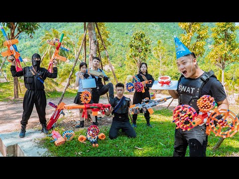 Nerf Guns War : Squad S.W.A.T SEAL Team Fight Boss C Criminal Dangerous Epic Battle To Save Captive