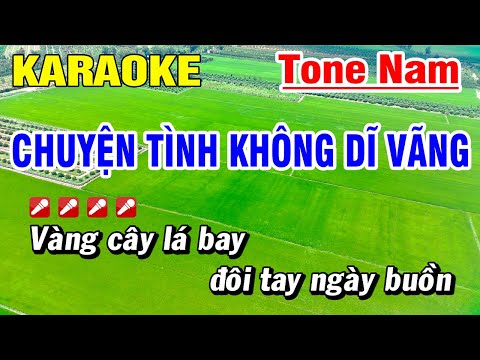 Karaoke Chuyện Tình Không Dĩ Vãng Nhạc Sống TONE NAM | Hoài Phong Organ