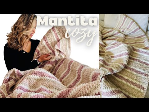 Teje esta mantita a  CROCHET - Tutorial PASO A PASO para principiantes - Brenny's Cochet