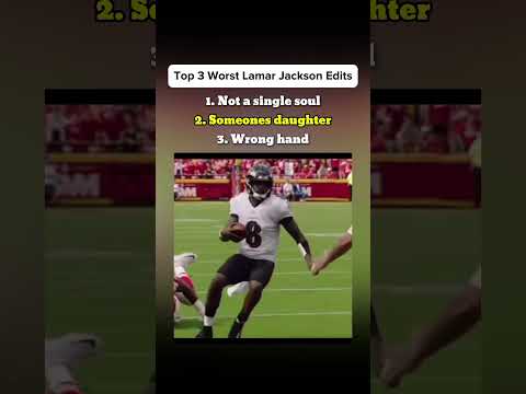 Top 3 Worst Lamar Jackson Edits 😂 #nfl #football