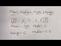 Statistics: Mean, Median, Mode