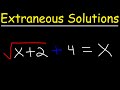 Understanding Extraneous Solutions in Radical Equations