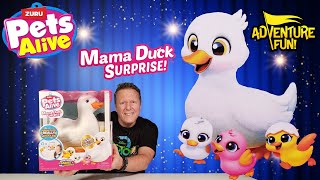 Zuru Pets Alive Mama Duck Surprise! Mama Duck Has Baby Ducklings, Waddles and Quacks!