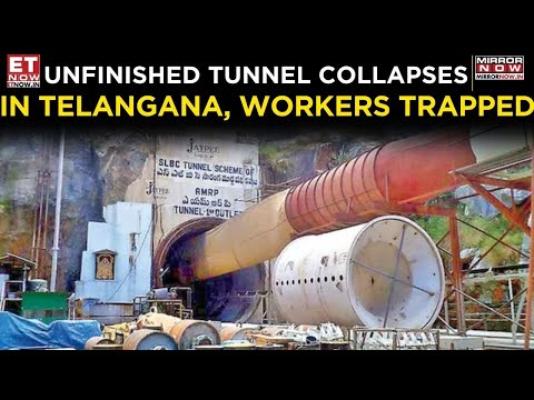 Breaking News: Unfinished Tunnel Collapses In Telangana, Many Workers Trapped, Rescue Ops Underway