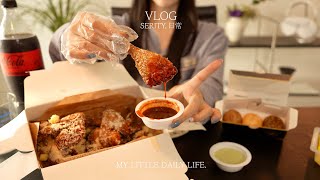 SUB🥘 마라탕이랑 묵사발로 더위 혼쭐내는 자취일상. 인생 첫 염색, 지락실 불닭, 소불고기, 크리스피도넛, 김치찌개, 푸라닭 치즈인이유, 꿔바로우, 자라 쇼핑