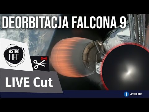 "Kosmiczny Wir". Jak był widoczny z Polski? Deorbitacja Falcona 9 w misji Transporter-14 - LIVECut