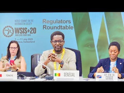 Genève : Le DG de l’ARTP Dahirou Thiam met le Sénégal en lumière sur la scène numérique mondiale