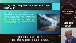 “The Word of My Power” The Divine Word in the Book of Moses