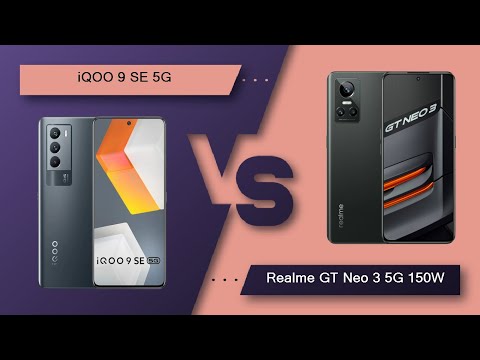 (ENGLISH) iQOO 9 SE 5G Vs Realme GT Neo 3 5G 150W - Full Comparison [Full Specifications]