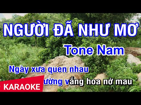 Người Đã Như Mơ (Karaoke Beat) – Tone Nam | Nhan KTV