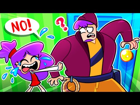 Don't Leave Me, Daddy!😭 Funny English for Kids! #animation #kids #funny