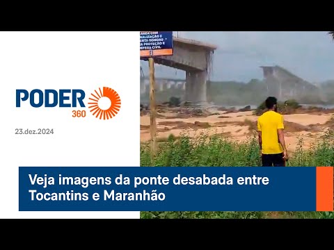 Veja imagens da ponte desabada entre Tocantins e Maranhão