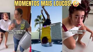 LEOZINHO VS EMILLY QUEM FEZ MAIS LOUCURAS 🤪 Andou na água, virou emoji e mais!