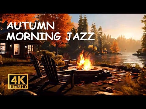 Relaxing Jazz Music for Stress Relief 🍂 Smooth Autumn Morning Jazz in Outdoor Ambience