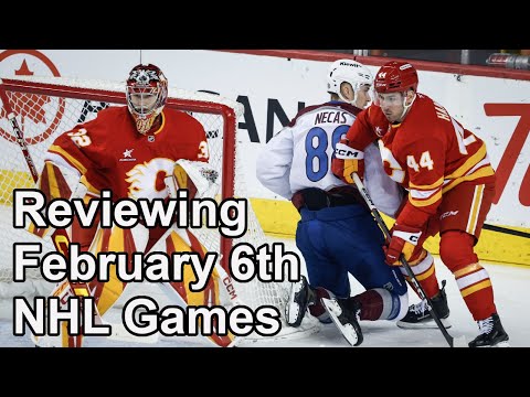 Reviewing February 6th NHL Games